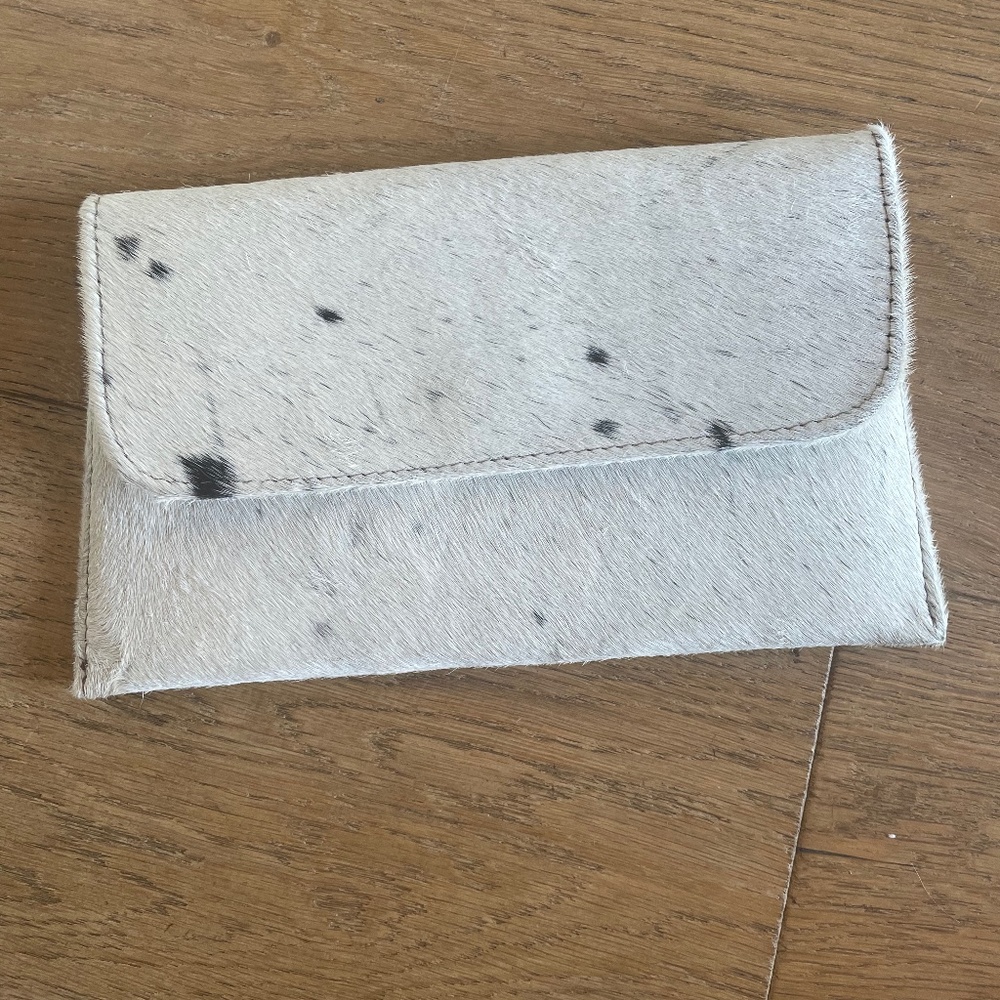 Jackson and Hyde cowhide clutch